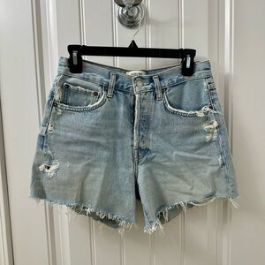 Agolde Parker Long Jean Shorts